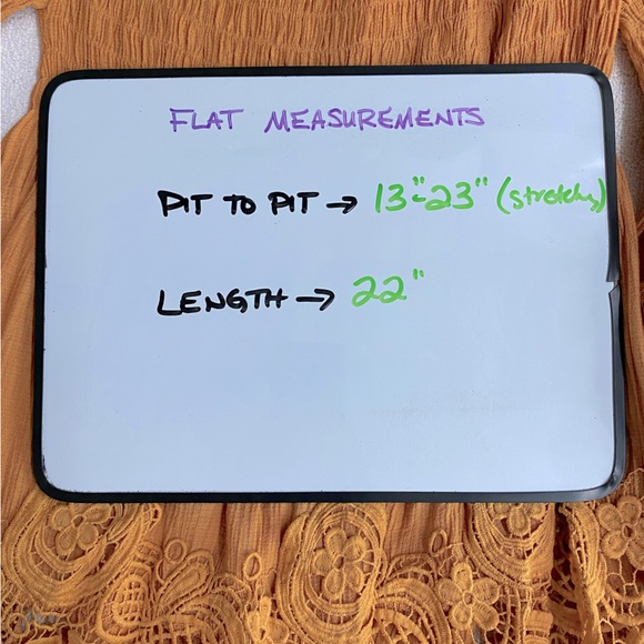 Petal Roz Yellow Smocked Off Shoulder Puff Sleeve Lace Trimmed Blouse L - Picture 5 of 15